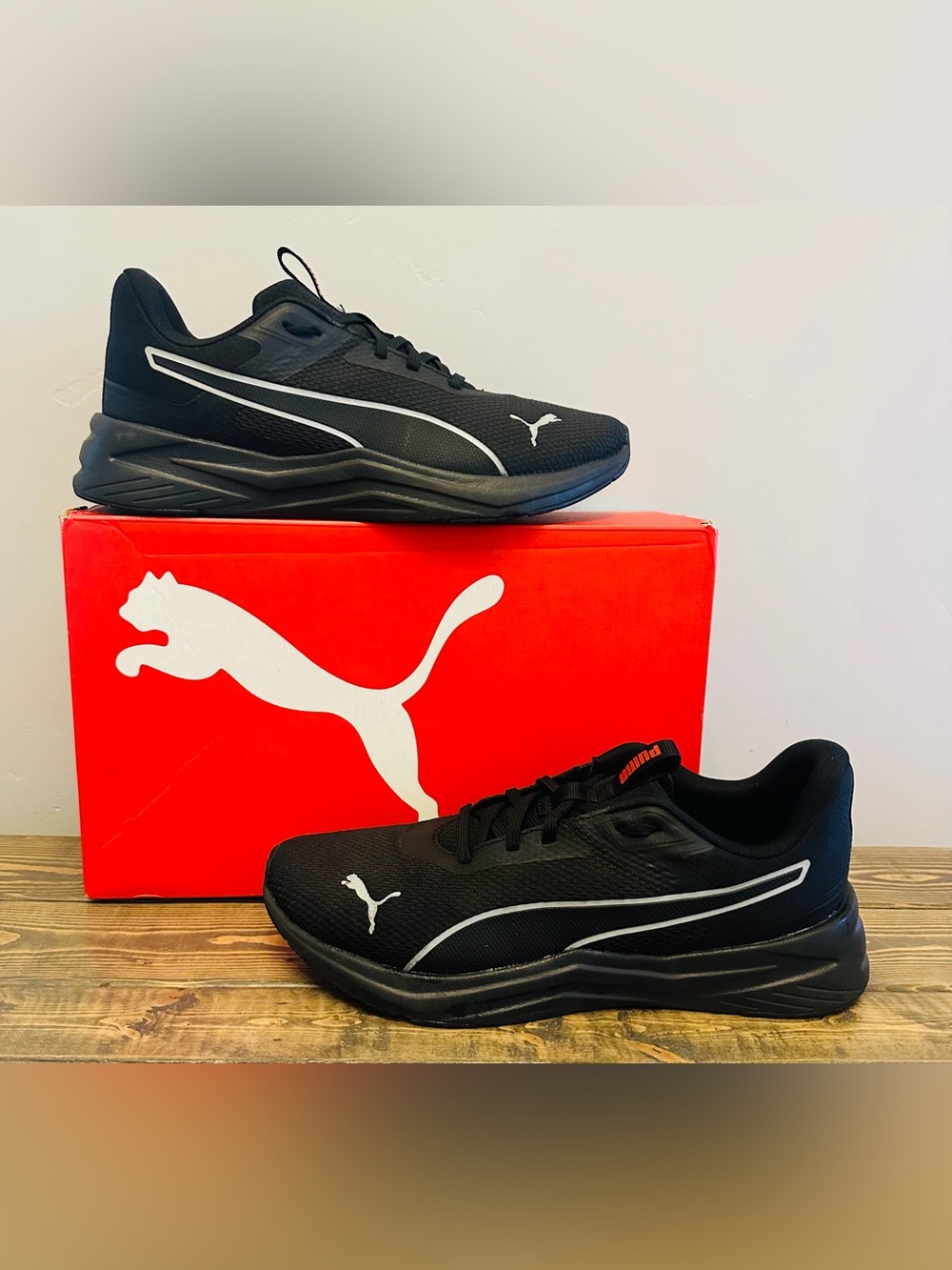 NEW-Puma Disperse XT 2 Mens Training Shoes Black Dark Shadow Gray Shoes-Mens 11